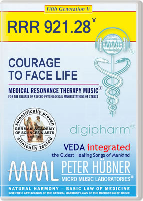 Peter Hübner - Medical Resonance Therapy Music<sup>®</sup> - COURAGE TO FACE LIFE<br>RRR 921 • No. 28