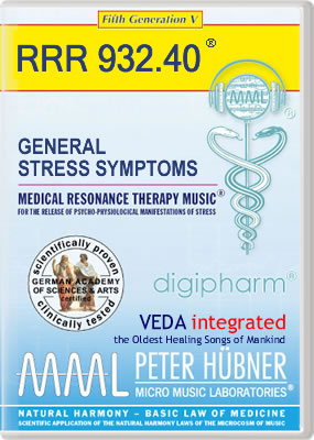 Peter Hübner - Medical Resonance Therapy Music<sup>®</sup> - GENERAL STRESS SYMPTOMS<br>RRR 932 • No. 40