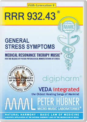 Peter Hübner - Medical Resonance Therapy Music<sup>®</sup> - GENERAL STRESS SYMPTOMS<br>RRR 932 • No. 43