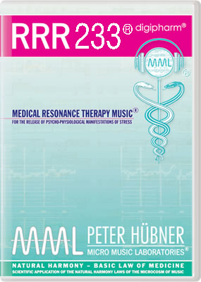 Peter Hübner - Medizinische Resonanz Therapie Musik<sup>®</sup> - RRR 233