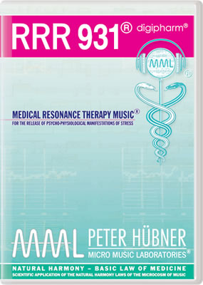 Peter Hübner - Medizinische Resonanz Therapie Musik<sup>®</sup> - RRR 931