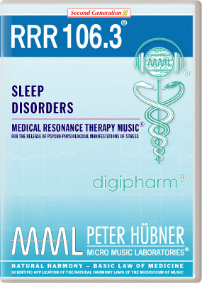 Peter Hübner - Medical Resonance Therapy Music<sup>®</sup> - RRR 106 Sleep Disorders No. 3