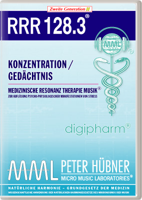 Peter Hübner - Medizinische Resonanz Therapie Musik<sup>®</sup> - RRR 128 Konzentration / Gedächtnis Nr. 3