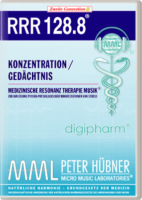 Peter Hübner - Medizinische Resonanz Therapie Musik<sup>®</sup> - RRR 128 Konzentration / Gedächtnis Nr. 8