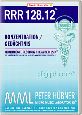Peter Hübner - Medizinische Resonanz Therapie Musik<sup>®</sup> - RRR 128 Konzentration / Gedächtnis Nr. 12