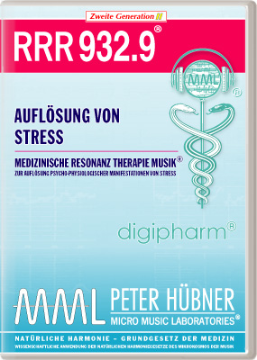 Peter Hübner - Medizinische Resonanz Therapie Musik<sup>®</sup> - RRR 932 Auflösung von Stress • Nr. 9