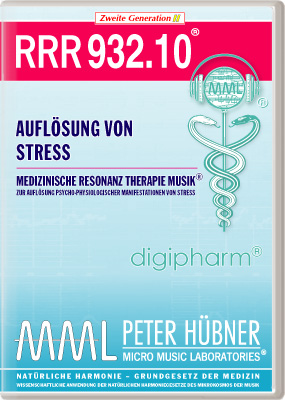 Peter Hübner - Medizinische Resonanz Therapie Musik<sup>®</sup> - RRR 932 Auflösung von Stress • Nr. 10