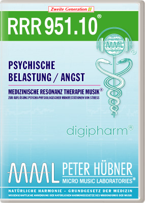 Peter Hübner - Medizinische Resonanz Therapie Musik<sup>®</sup> - RRR 951 Psychische Belastung / Angst Nr. 10