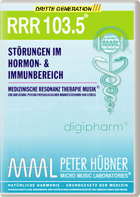 Peter Hübner - Medizinische Resonanz Therapie Musik<sup>®</sup> - RRR 103 Störungen im Hormon- & Immunsystem Nr. 5