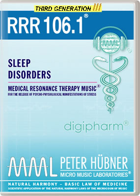 Peter Hübner - Medical Resonance Therapy Music<sup>®</sup> - RRR 106 Sleep Disorders No. 1