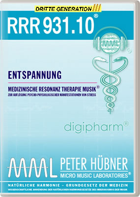 Peter Hübner - Medizinische Resonanz Therapie Musik<sup>®</sup> - RRR 931 Entspannung Nr. 10