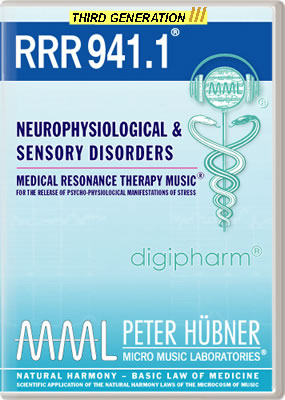 Peter Hübner - Medical Resonance Therapy Music<sup>®</sup> - RRR 941 Neurophysiological & Sensory Disorders No. 1