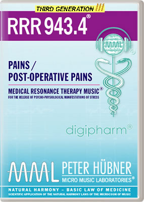 Peter Hübner - Medical Resonance Therapy Music<sup>®</sup> - RRR 943 Pains / Post-Operative Pains No. 4