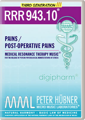 Peter Hübner - Medical Resonance Therapy Music<sup>®</sup> - RRR 943 Pains / Post-Operative Pains No. 10