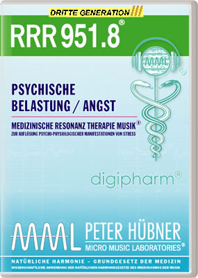 Peter Hübner - Medizinische Resonanz Therapie Musik<sup>®</sup> - RRR 951 Psychische Belastung / Angst Nr. 8