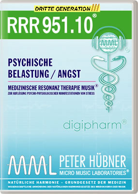 Peter Hübner - Medizinische Resonanz Therapie Musik<sup>®</sup> - RRR 951 Psychische Belastung / Angst Nr. 10