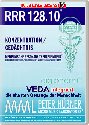 Peter Hübner - Medizinische Resonanz Therapie Musik<sup>®</sup> - RRR 128 Konzentration / Gedächtnis • Nr. 10