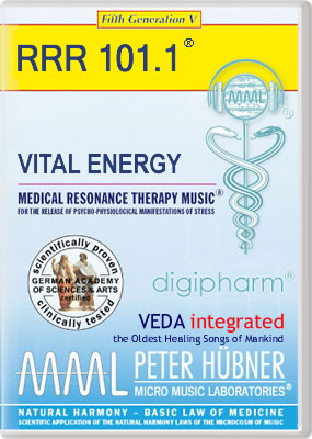 Peter Hübner - Medical Resonance Therapy Music<sup>®</sup> - VITAL ENERGY<br>RRR 101 • No. 1