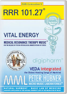 Peter Hübner - Medical Resonance Therapy Music<sup>®</sup> - VITAL ENERGY<br>RRR 101 • No. 27