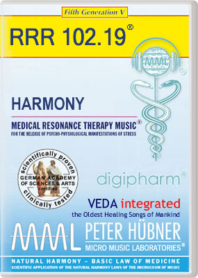 Peter Hübner - Medical Resonance Therapy Music<sup>®</sup> - HARMONY<br>RRR 102 • No. 19