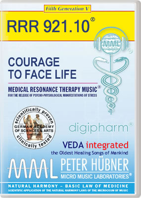 Peter Hübner - Medical Resonance Therapy Music<sup>®</sup> - COURAGE TO FACE LIFE<br>RRR 921 • No. 10