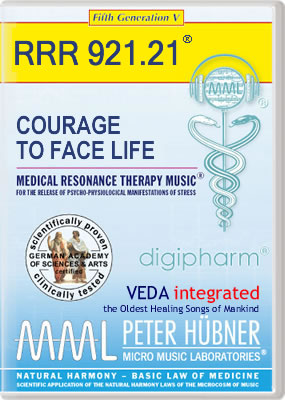 Peter Hübner - Medical Resonance Therapy Music<sup>®</sup> - COURAGE TO FACE LIFE<br>RRR 921 • No. 21
