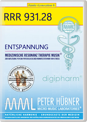 Peter Hübner - Medizinische Resonanz Therapie Musik<sup>®</sup> - ENTSPANNUNG<br>RRR 931 • Nr. 28