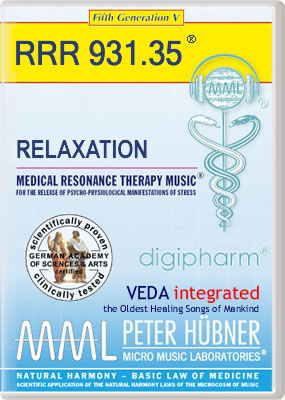 Peter Hübner - Medical Resonance Therapy Music<sup>®</sup> - RELAXATION<br>RRR 931 • No. 35