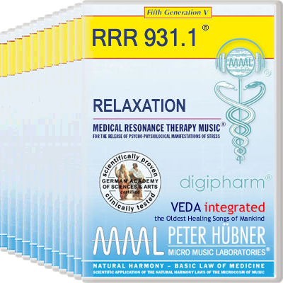 Peter Hübner - Medical Resonance Therapy Music<sup>®</sup> - RELAXATION<br>RRR 931 • Complete Program