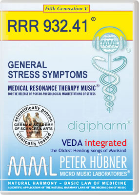 Peter Hübner - Medical Resonance Therapy Music<sup>®</sup> - GENERAL STRESS SYMPTOMS<br>RRR 932 • No. 41