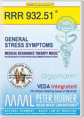 Peter Hübner - Medical Resonance Therapy Music<sup>®</sup> - GENERAL STRESS SYMPTOMS<br>RRR 932 • No. 51