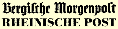 Bergische Morgenpost Rheinische Post