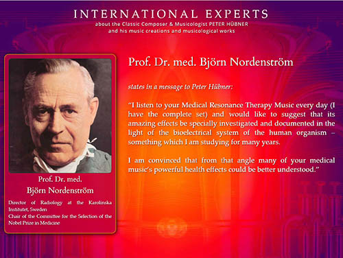 Bjoern Nordenstroem - Director of Radiology at the Karolinska Institutet, Sweden - Chair of the Committee for the Selection of the Nobel Prize in Medicine