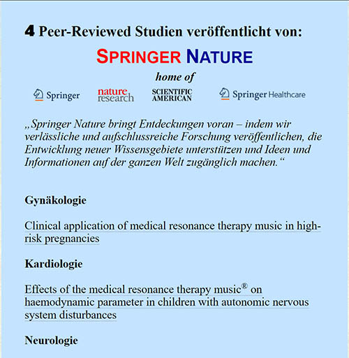 peer-reviewed Studien - ver&ouml;ffentlicht vom Springer Verlag