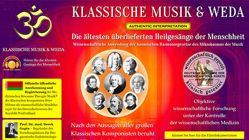 Peter H&uuml;bner - Klassische Musik und Weda - die &auml;ltesten Heilges&auml;nge der Menschheit